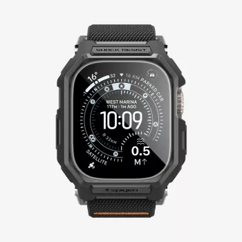 Spigen Rugged Armor et verre trempé Apple Watch Ultra 1 / 2 / 3 (49 mm) noir mat