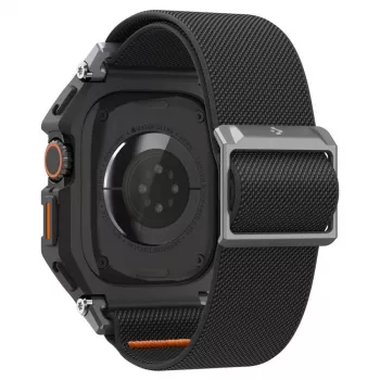 Coque SPIGEN Lite Fit Pro et verre trempé pour Apple Watch Ultra 1 / 2 / 3 (49 mm), noir mat