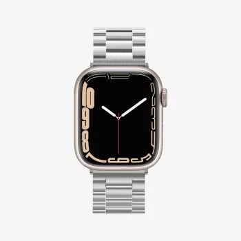 Bracelet à maillons Spigen Modern Fit pour Apple Watch 42/44/45/49mm - argent