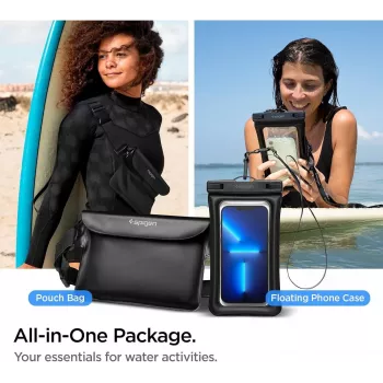 Étui étanche universel et sac banane Spigen A621 noir