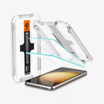 Protection d'écran en verre trempé Spigen Glas.tR EZ Fit pour Samsung Galaxy S23 (lot de 2) transparente