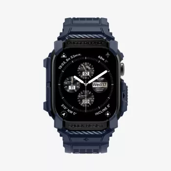 SPIGEN RUGGED ARMOR PRO APPLE WATCH 10 / 11 (46 MM) BLEU MARINE