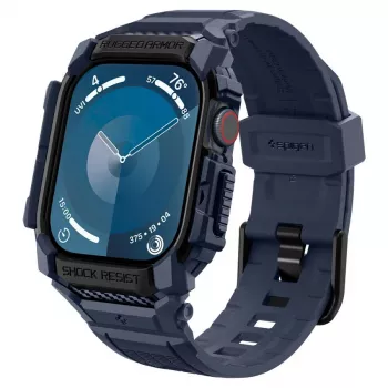 SPIGEN RUGGED ARMOR PRO APPLE WATCH 10 / 11 (46 MM) BLEU MARINE