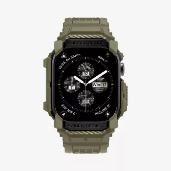 SPIGEN Rugged Armor Pro Apple Watch 10 / 11 (46 mm) kaki vintage