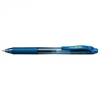 Pentel EnerGel X Stylo gel liquide rétractable - bleu marine - 0,7 mm - pointe moyenne - ambidextre