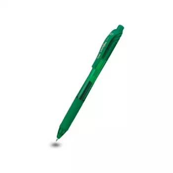 Pentel EnerGel X Stylo gel rétractable - encre verte - 0,7 mm pointe moyenne - corps en plastique - ambidextre