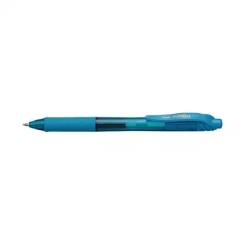 Pentel EnerGel X Stylo gel rétractable - encre bleue - 0,7 mm - corps bleu - plastique - ambidextre