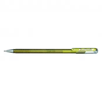 Stylo gel Pentel Hybrid Dual Metallic - or - 1,0 mm - avec capuchon