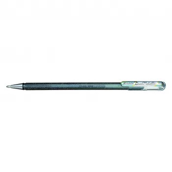 Pentel Hybrid Dual Metallic Stylo gel - argent métallisé - 1,0 mm - avec capuchon