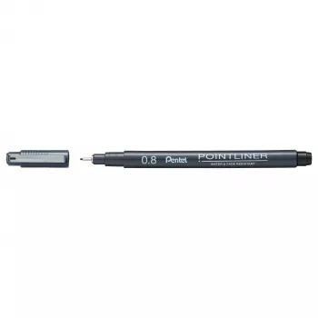Fineliner Pentel Pointliner noir 0,8 mm