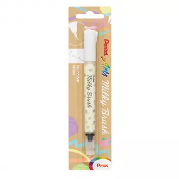 Stylo pinceau Pentel Milky Brush, blanc