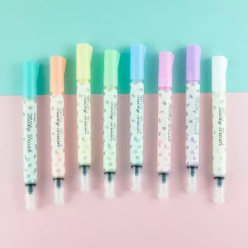Stylo pinceau Pentel Milky Brush, blanc