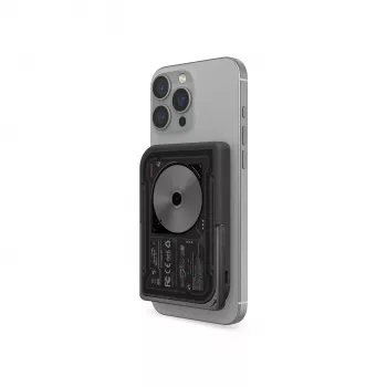 Batterie externe Skinarma Nexus Nova Magnetic avec béquille, 5000 mAh, 20 W PD USB-C MagSafe, noire
