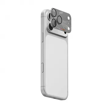 Skinarma Sonix protecteur d'objectif d'appareil photo en aluminium intégral pour iPhone 17 Pro - argent