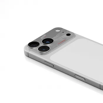 Skinarma Sonix protecteur d'objectif d'appareil photo en aluminium intégral pour iPhone 17 Pro - argent
