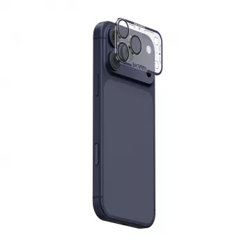 Skinarma Magma protecteur d'objectif d'appareil photo mat intégral pour iPhone 17 Pro Max bleu