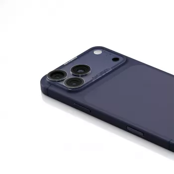 Skinarma Magma protecteur d'objectif d'appareil photo mat intégral pour iPhone 17 Pro Max bleu