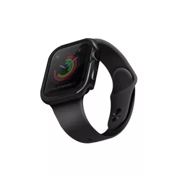 UNIQ Valencia coque pour Apple Watch Series 4/5/6/SE/SE3 40 mm gris canon de fusil