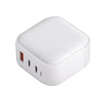UNIQ Verge Pro 66W GaN chargeur mural USB-C blanc nuage
