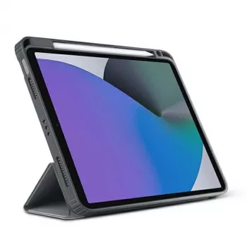 UNIQ Moven étui folio pour iPad 10.2 (2021/2020/2019) - gris anthracite