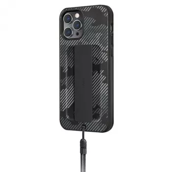 UNIQ Heldro étui pour iPhone 12 Pro Max 6,7 pouces Charcoal Camo antimicrobien