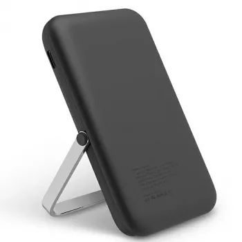 UNIQ Powerbank Hoveo 5000mAh USB-C 20W PD charge rapide sans fil magnétique gris charbon
