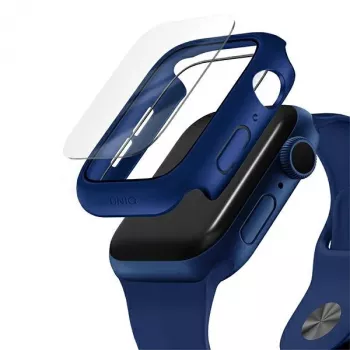 UNIQ Nautic coque de protection pour Apple Watch Series 4/5/6/SE/SE3 40 mm bleu