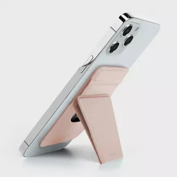 UNIQ Lyft support de téléphone magnétique et porte-cartes rose