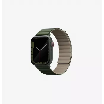 UNIQ Revix bracelet Apple Watch magnétique réversible 42/44/45/49 mm vert-taupe
