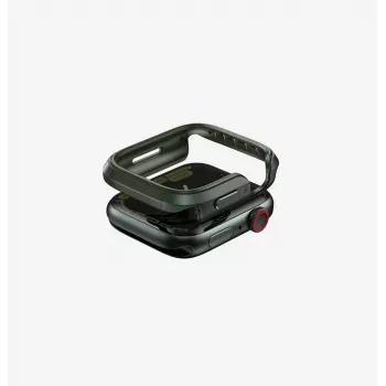 UNIQ Valencia coque pour Apple Watch Series 4/5/6/7/8/9/SE/SE2/SE3 45/44 mm vert