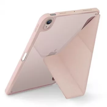 UNIQ Moven étui folio antimicrobien pour iPad Air 10,9 pouces (2020/2022) et iPad Air 11 pouces (M2 2024) - rose poudré