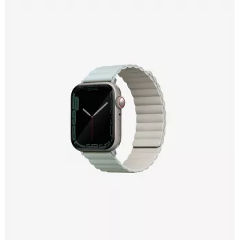 UNIQ Revix bracelet de montre magnétique réversible pour Apple Watch Series 1/2/3/4/5/6/7/8/9/SE/SE2/SE3 38/40/41 mm - vert sauge/beige