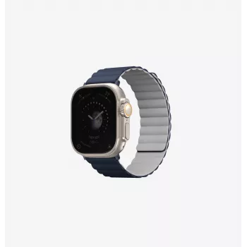 UNIQ Revix bracelet de montre magnétique réversible pour Apple Watch Series 1/2/3/4/5/6/7/8/9/SE/SE2/SE3 38/40/41 mm - vert sauge/beige