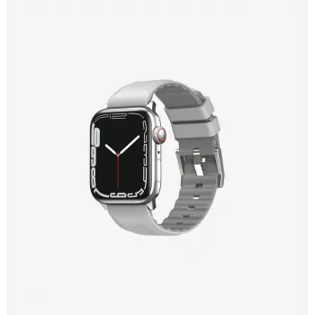 Bracelet UNIQ Linus Airosoft en silicone pour Apple Watch 38/40/41 mm - gris craie