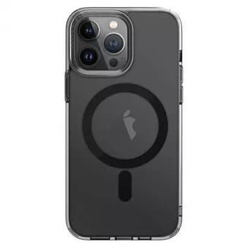 Coque de charge MagClick UNIQ LifePro Xtreme pour iPhone 14 Pro Max 6,7 pouces noir/frost fumé