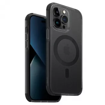 Coque UNIQ Combat pour iPhone 14 Pro Max 6,7 pouces charge Magclick béton charbon