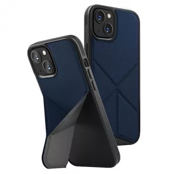 Coque folio UNIQ Transforma pour iPhone 14 Plus / 15 Plus 6,7 pouces charge Magclick bleu électrique