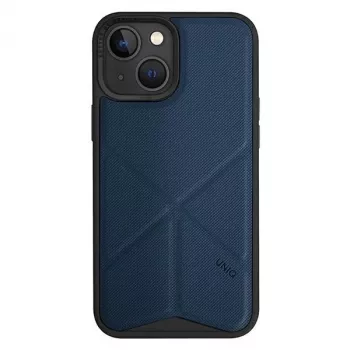 Coque folio UNIQ Transforma pour iPhone 14 Plus / 15 Plus 6,7 pouces charge Magclick bleu électrique