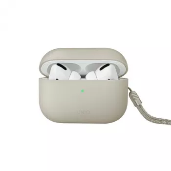 Coque UNIQ Lino en silicone pour AirPods Pro 2e génération (2022/2023) - ivoire beige