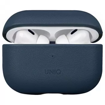 Coque UNIQ Terra pour AirPods Pro 2e gén. (2022/2023) cuir véritable - bleu spatial