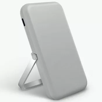 UNIQ Hoveo Batterie externe 5000mAh USB-C 20W PD Fast Charge sans fil magnétique Chalk Grey
