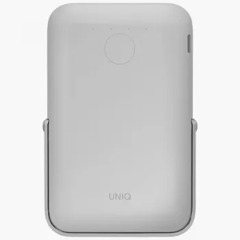 UNIQ Hoveo Batterie externe 5000mAh USB-C 20W PD Fast Charge sans fil magnétique Chalk Grey