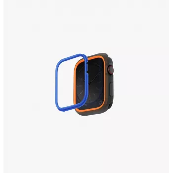 Coque de protection UNIQ Moduo pour Apple Watch Series 4/5/6/7/8/9/SE/SE2/SE3 44/45 mm orange-bleu