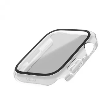 UNIQ Nautic coque pour Apple Watch Series 7/8/9 41 mm Clear/Dove