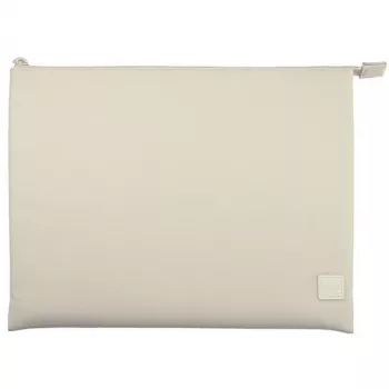 Housse d'ordinateur portable UNIQ Lyon 14 pouces beige clair sel de mer imperméable RPET
