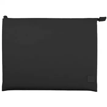 Housse d'ordinateur portable UNIQ Lyon 16 pouces noir de minuit imperméable RPET