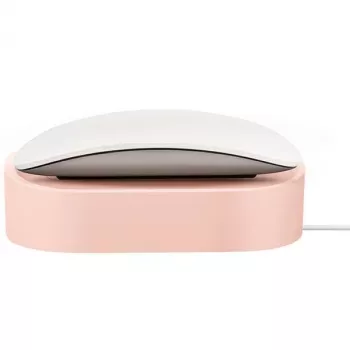 UNIQ Nova Station de charge sans fil pour Apple Magic Mouse 2 - rose