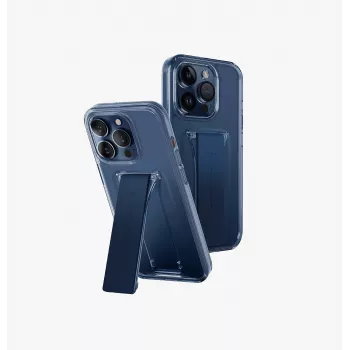 Coque UNIQ Heldro Mount with Stand pour iPhone 15 Pro Max 6,7 inch bleu profond outremer