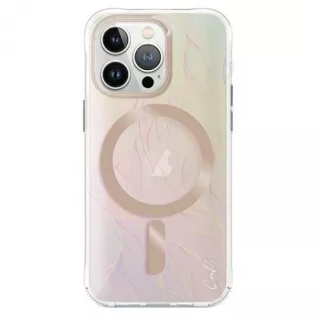Coque UNIQ Coehl Willow à chargement magnétique pour iPhone 15 Pro Max 6,7 pouces Opal/Iridescent