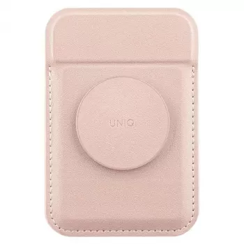 UNIQ Flixa Porte-cartes magnétique avec béquille Blush Pink MagSafe
